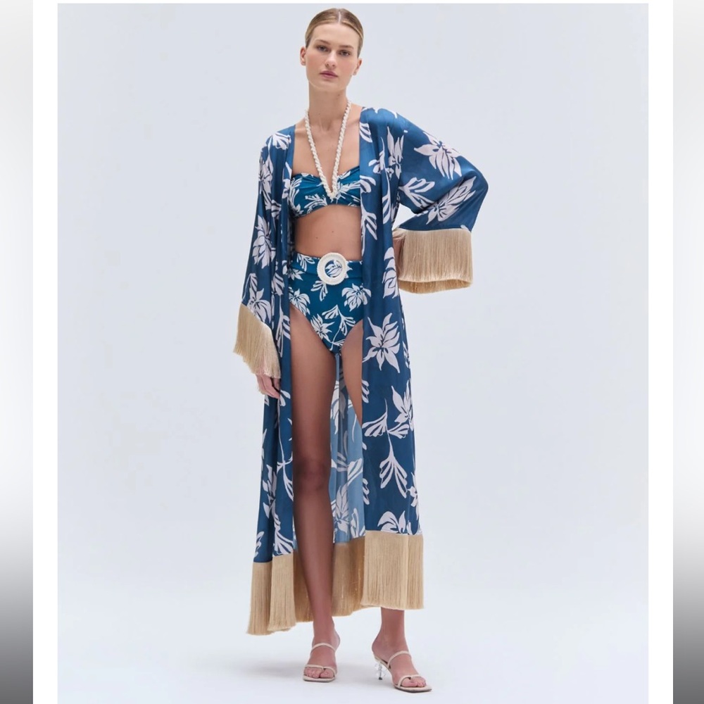 Patbo Bikini and Caftan Set, Size S - Picture 2 of 10